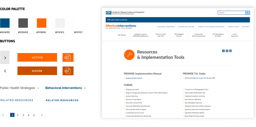 CDC Interventions 508 styleguide